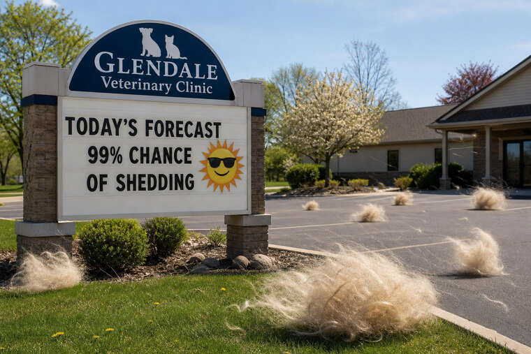 "Today's Forecast: 99% Chance of Shedding"