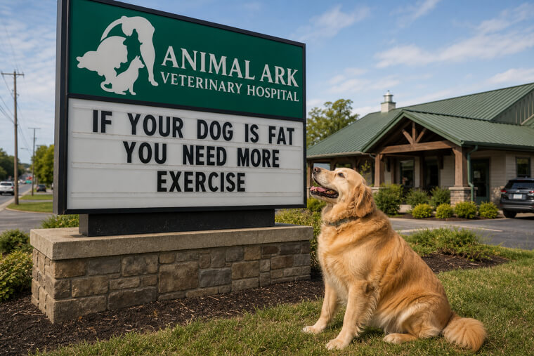 "If Your Dog Is Fat, You Need More Exercise"