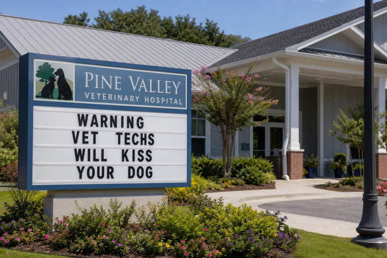 "Warning: Vet Techs Will Kiss Your Dog"