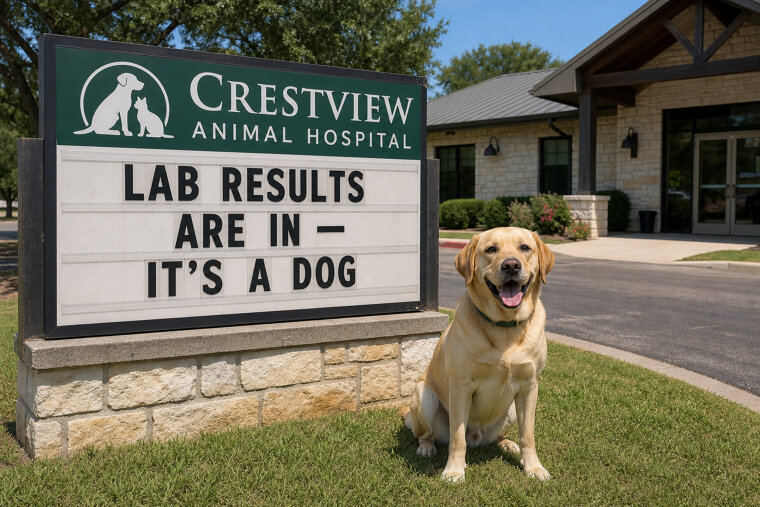 "Lab Results Are In — It's a Dog"