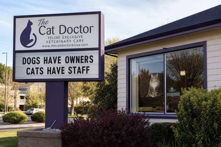 "Dogs Have Owners, Cats Have Staff"