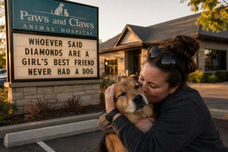 "Whoever Said Diamonds Are a Girl's Best Friend Never Had a Dog"