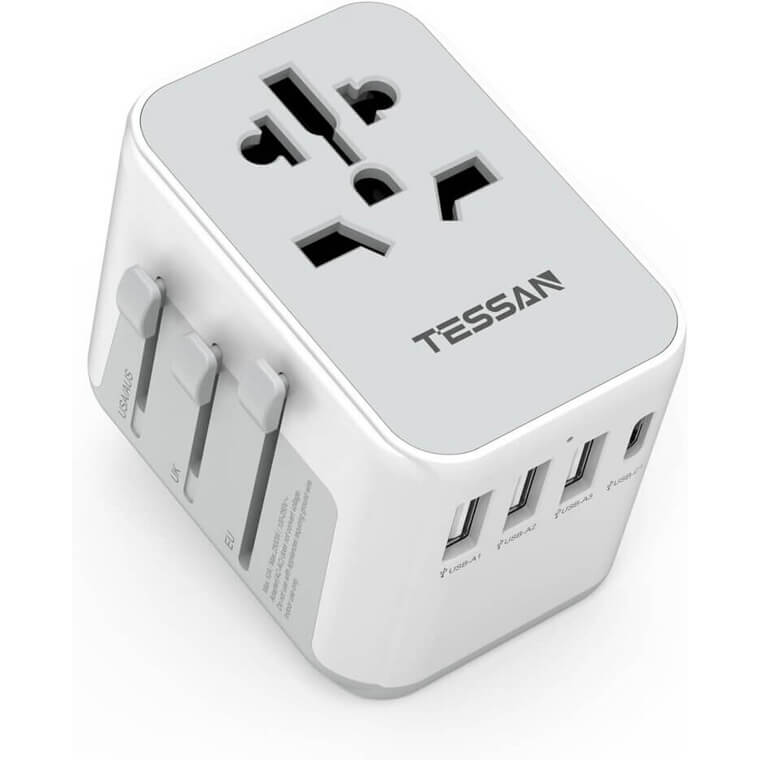 TESSAN Reiseadapter Mit USB Für Weltreisen 