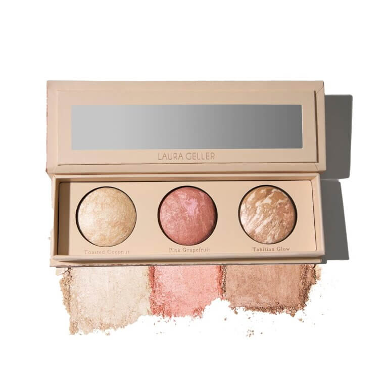 Geller's Lift-n-Glow Trio - Highlighter, Blush, Bronzer for All Skin Tones - Now 50% Off!