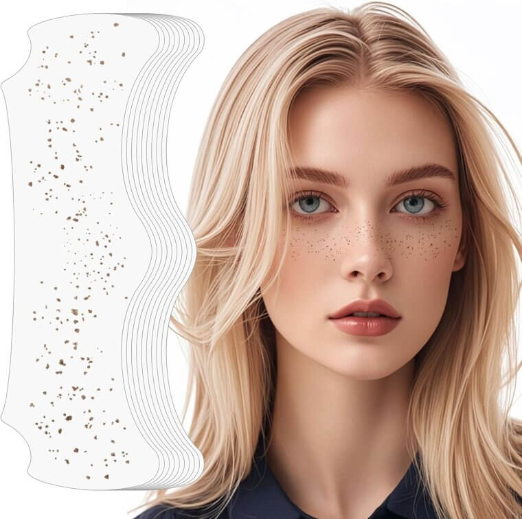 Golden Glitter Freckles - Shine Bright with Effortless Style - 30% Off!