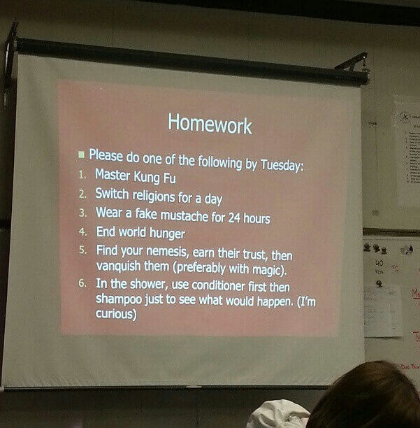 A Creative Homework Assignment For A Class That Needs Creativity