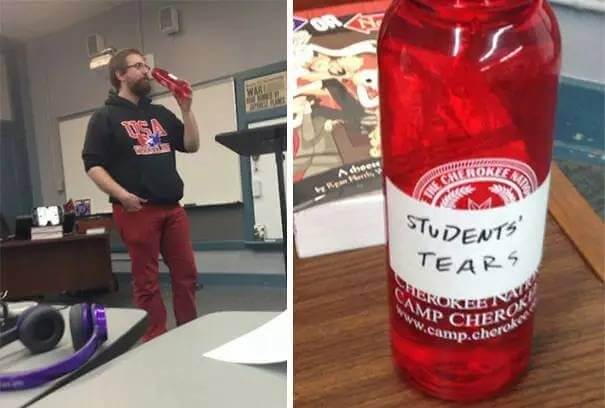 Time To Enjoy A Nice Fresh Glass Of Students' Tears