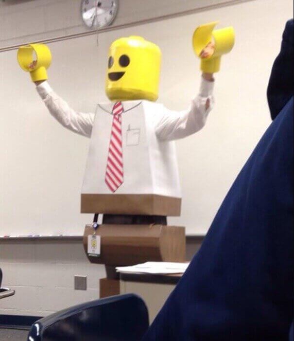 All Hail The Might Lego Man Teacher On Halloween