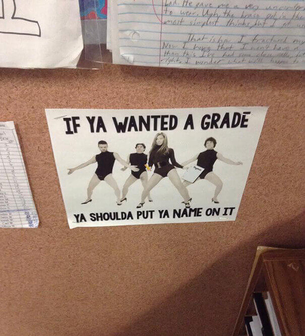 Don't Forget To Write Your Name On All School Work
