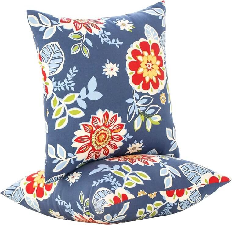 JMGBird Outdoor Pillows - Vibrant & Durable Floral Touch 