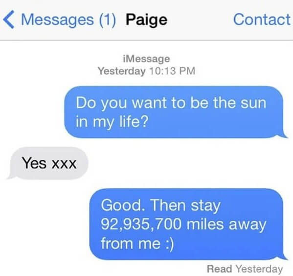 If You Want to Brighten up Their Day, Stay Far Away