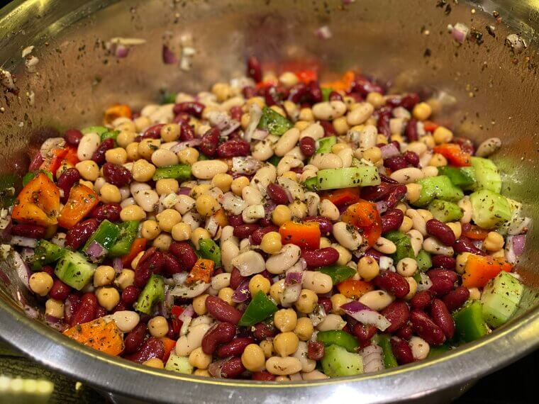 Lentil or Bean Salad