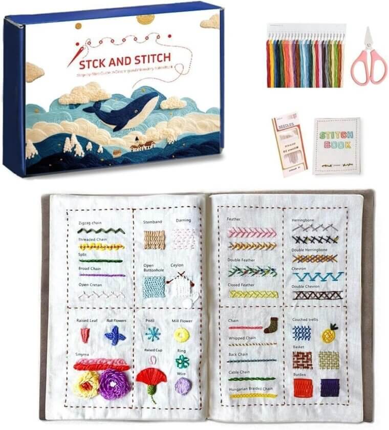 Embroidery Kit: Perfect for Beginners & Adults - 