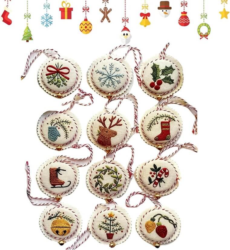 Christmas Embroidery Kit - Perfect for Beginners & Fun DIY Decor - 31% Off!
