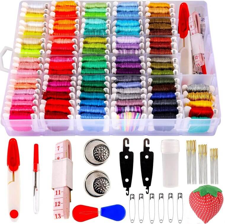 Embroidery Floss Kit - Perfect for Creative Kids & Adults 