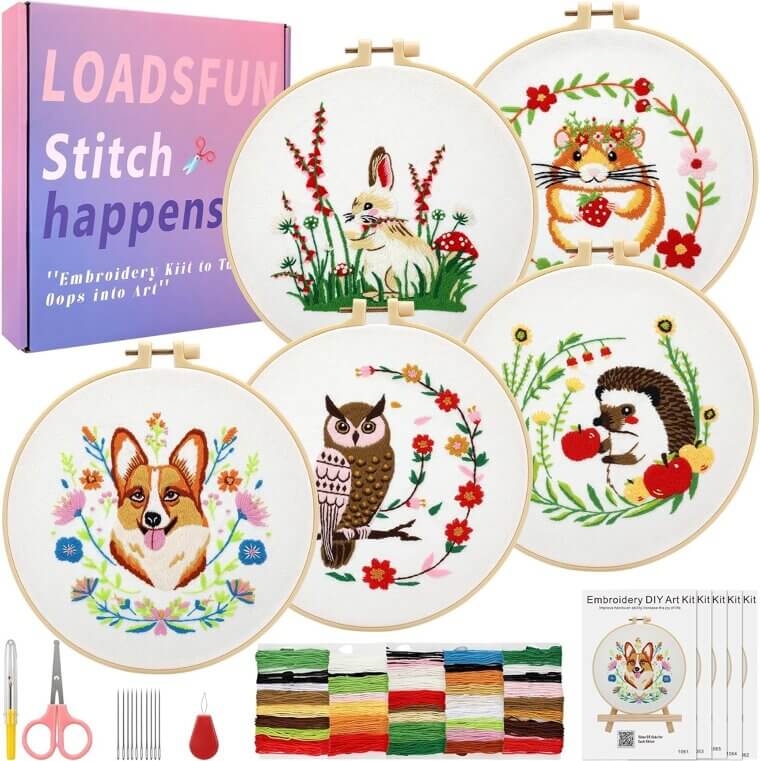 Embroidery Kit for Beginners - Fun & Easy Needlepoint - Don’t Miss the 13% Discount!