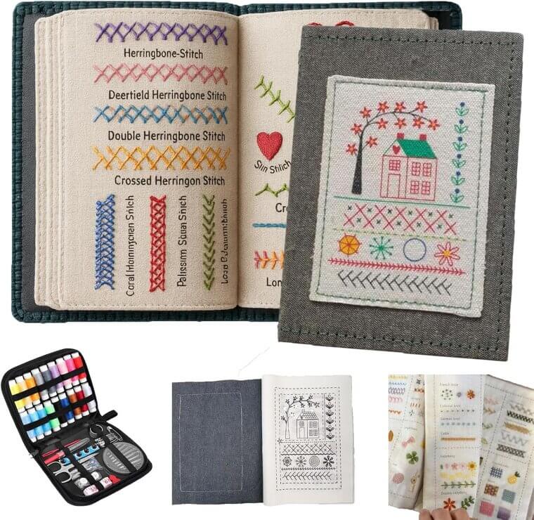 Embroidery Stitch Book Set - Perfect for Creative DIY Projects 