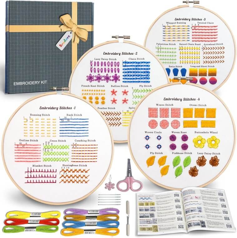 Bradove Embroidery Kit - Perfect for Relaxation and Creativity 
