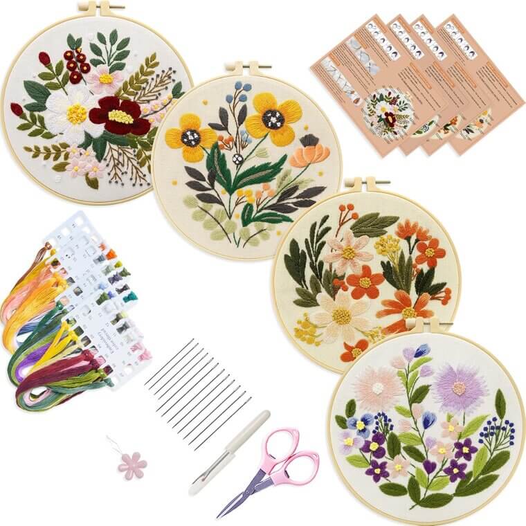 Bonroy Embroidery Starter Kit - Perfect for Beginners 