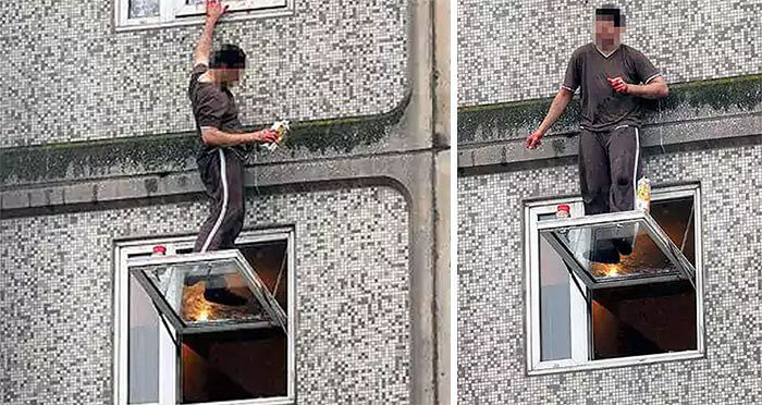 The Wrong Way to Clean a Window