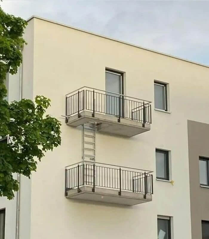 Two Balconies for the Price of One