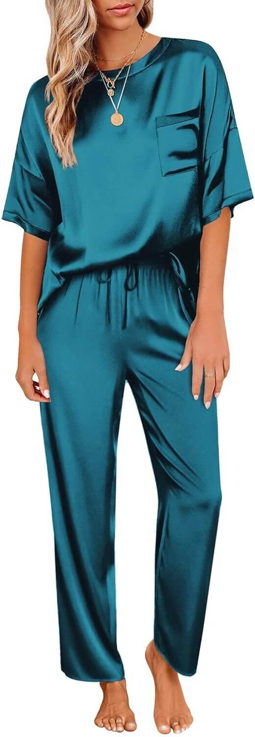 Ekouaer Satin Pajama Set - Chic Comfort for Every Occasion - Now 27% Off!