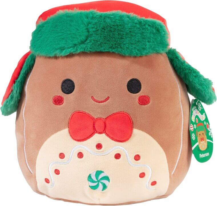 Cuddle with Squishmallows Gingerbread Plush - Perfect Holiday Gift! 