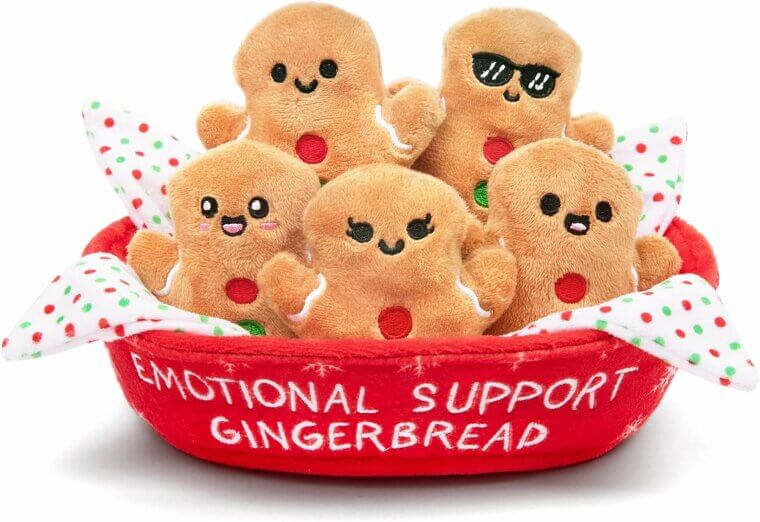 Delightful Gingerbread Plushies for Whimsical Christmas Cheer 
