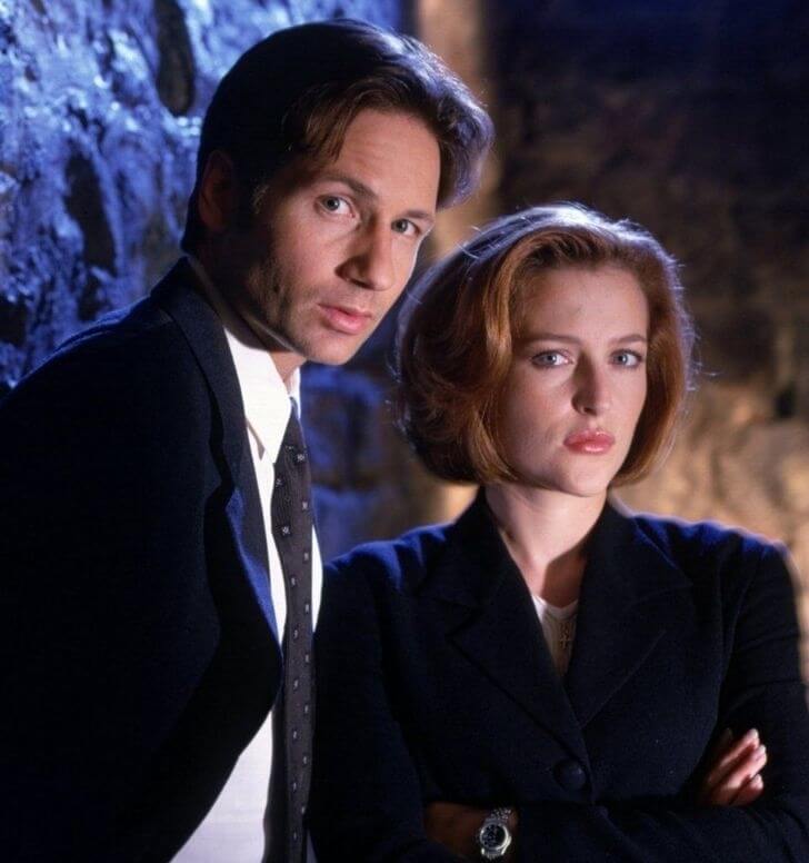 Gillian Anderson And David Duchovny - Then