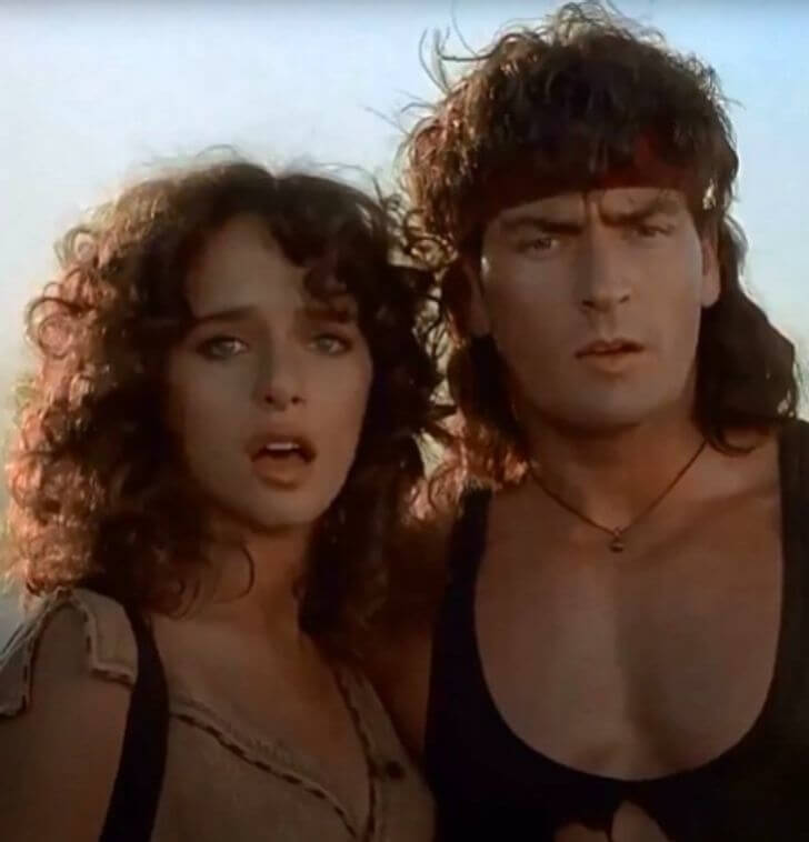 Charlie Sheen And Valeria Golino - Then
