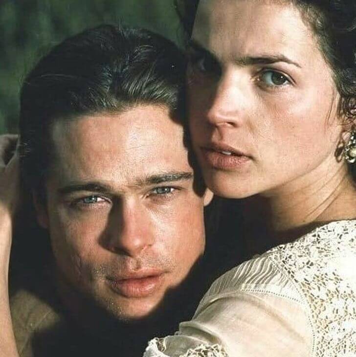 Brad Pitt And Julia Ormond - Then
