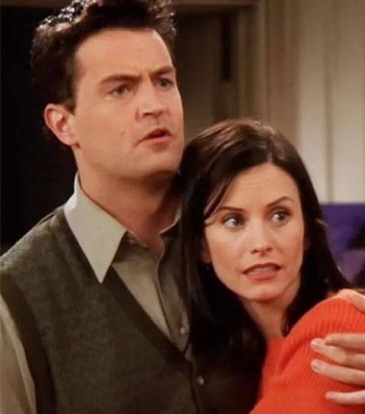 Courtney Cox And Matthew Perry - Then