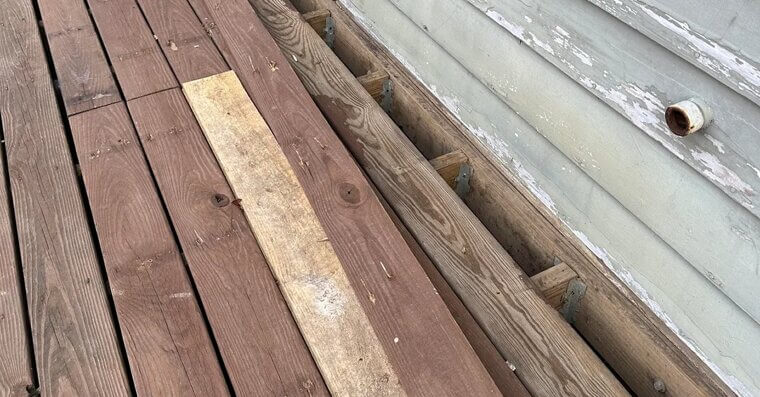 Missing Deck Flashing