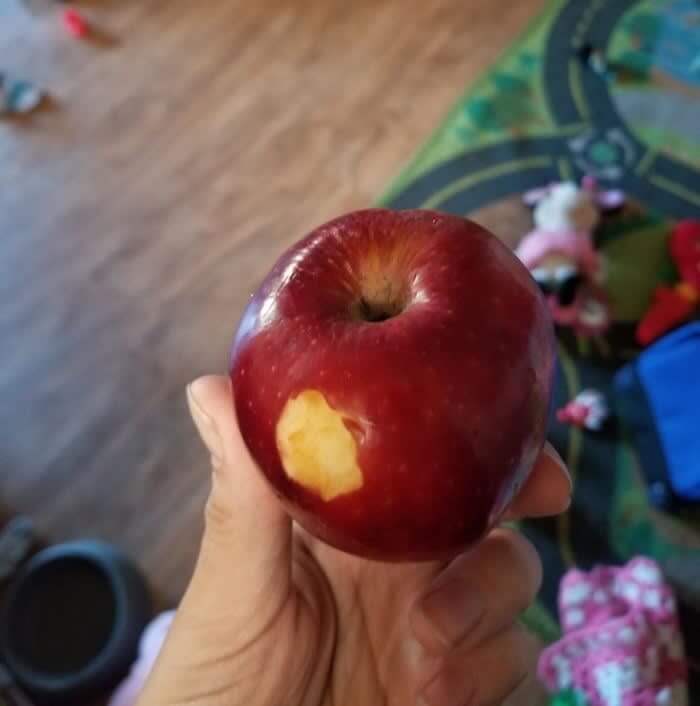 'Mom, I'm Done Eating My Apple"
