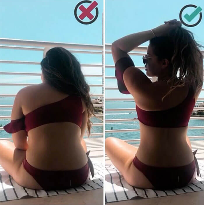 Taillenveränderung in einer Bewegung