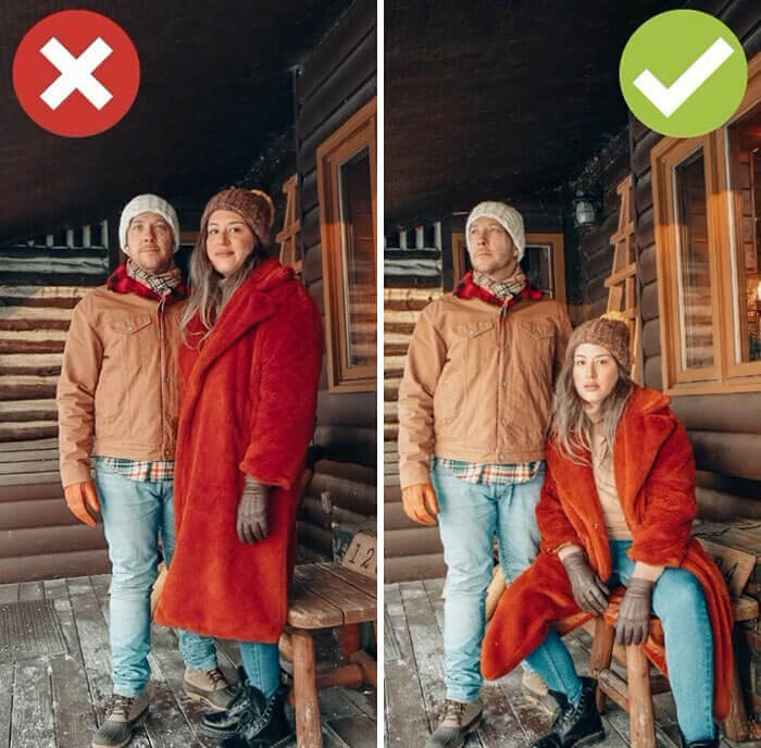 Experimentiere mit verschiedenen Ebenen