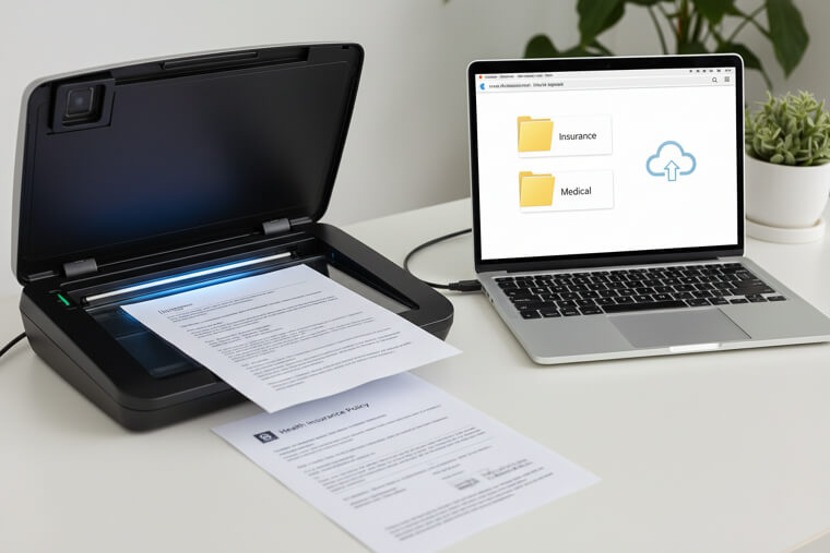 Scan Important Papers and Back Them Up