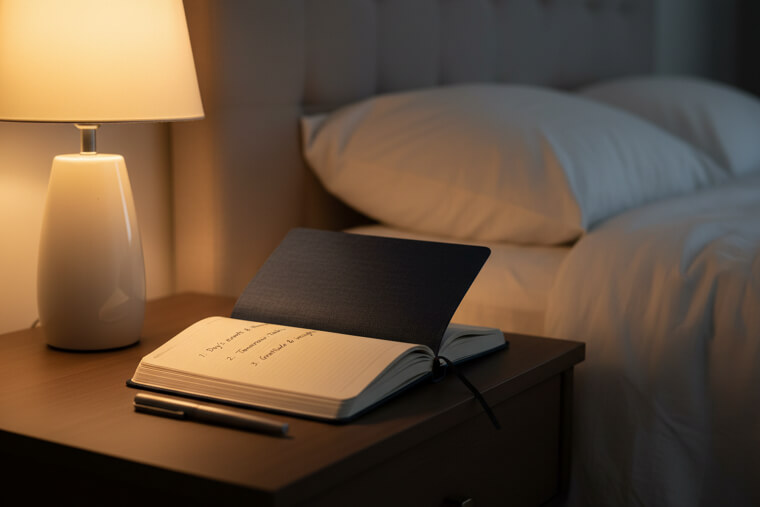 Write Three Things at Night to Clear Your Head