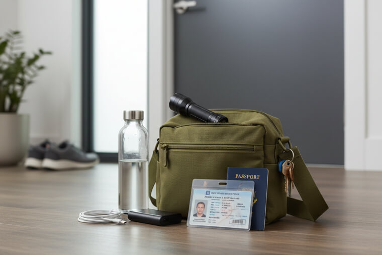 Keep a Ready "Go Bag" by the Door