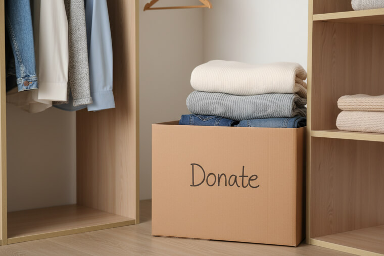 Keep a Donation Box in the Closet