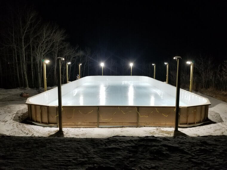 Homemade Backyard Ice Rink
