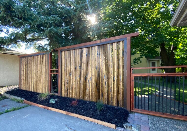 DIY Bamboo Fence