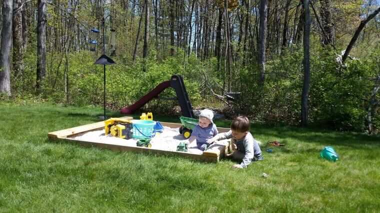 DIY Sandpit for Kids