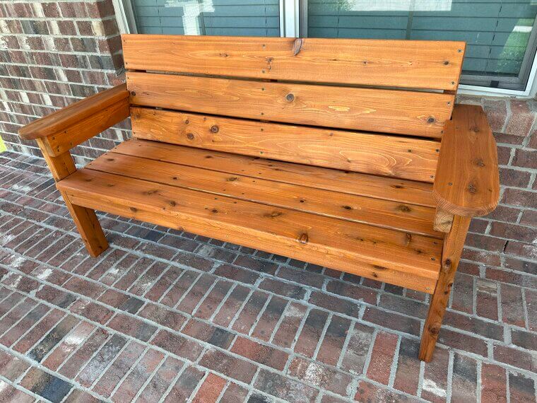 Homemade Outdoor Bench