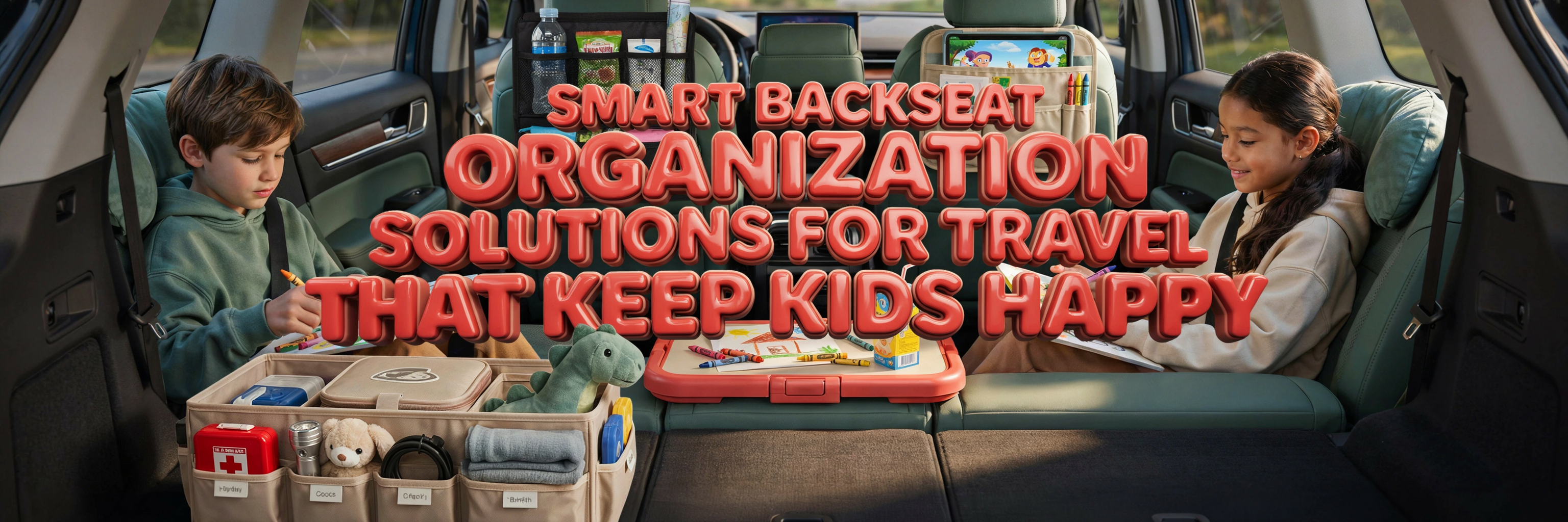 Mess-Free Travel: Resolving Backseat Clutter and Sibling Squabbles