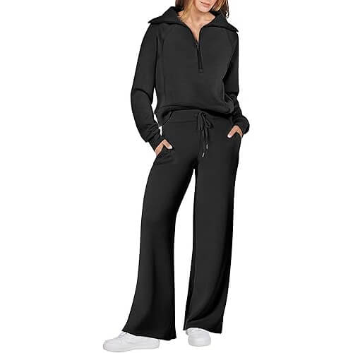 Premium Wide Leg Pants Travel Set that Makes Airport Style Effortless. Now 6% Off!
