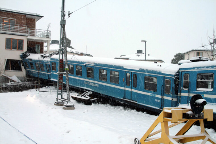 Imagine Waking up to a Train Derailing Straight Into Your House