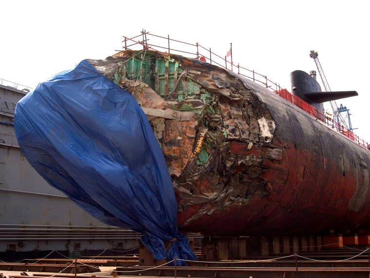 This Submarine Crashed Into an Undersea Mountain