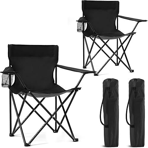 Portable Folding Lawn Chairs Set that Makes Outdoor Fun Easy. 