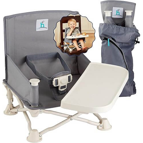 Versatile Travel Booster Seat that Makes Dining Anywhere Easy. 